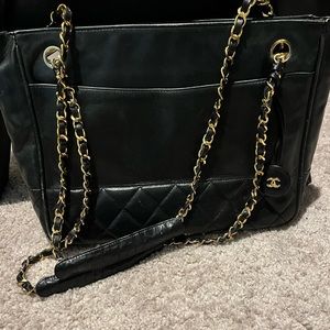 Chanel Vintage Calf Leather Shoulder Bag